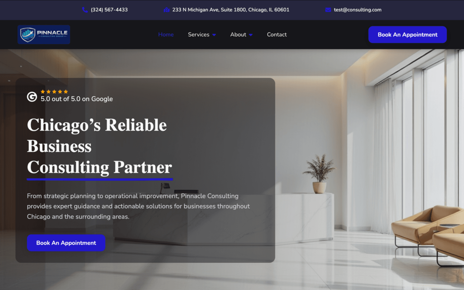 AI-generated website example 7